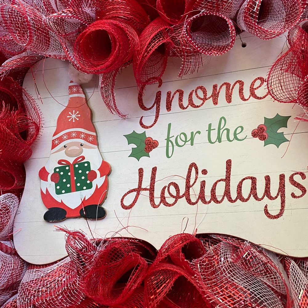 Holiday Gnome Wreath
